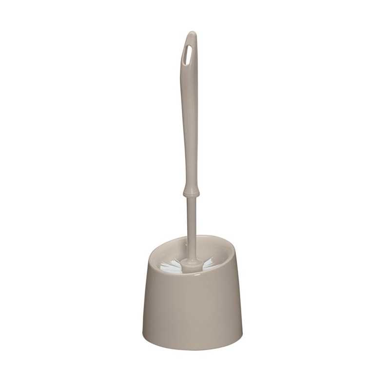 Brosse WC taupe - en matière synthétique - WENKO