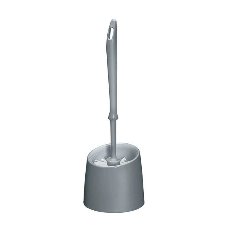 Brosse WC gris - en matière synthétique - WENKO