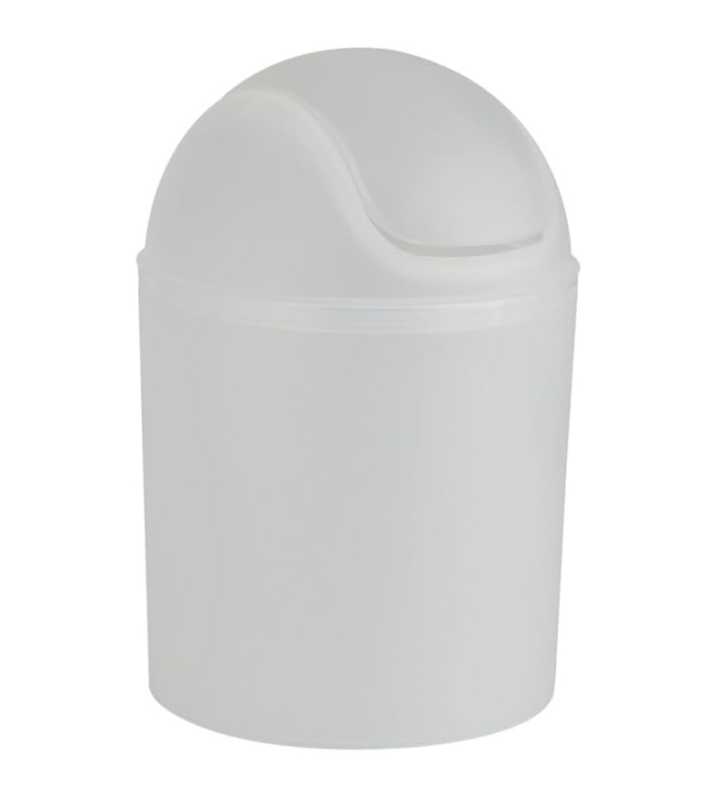 Poubelle Arktis 1.5 L blanc givre-Plastique  - WENKO