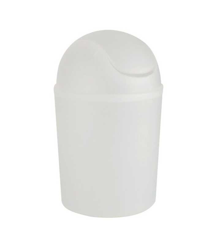 Poubelle Arktis 4.5 L blanc givre-Plastique - WENKO