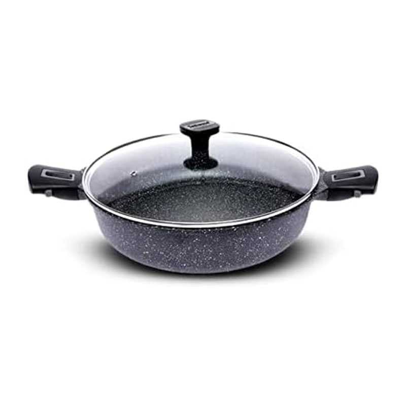 Sauteuse 24Cm + Couvercle En Verre TECHWOOD