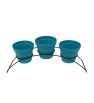 Coffret 3 pots patio 15 turquoise Arche - Patrol