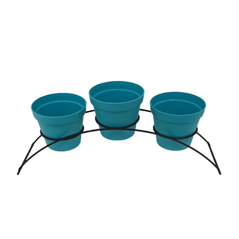 Coffret 3 pots patio 15 turquoise Arche - Patrol