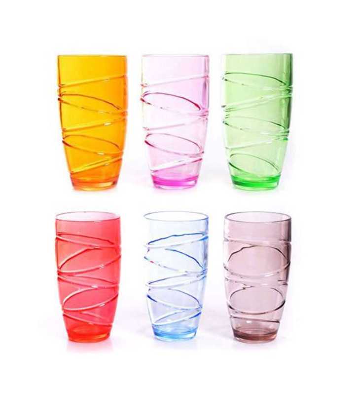 Coffret de 6 verres en polycarbonate 500 ml