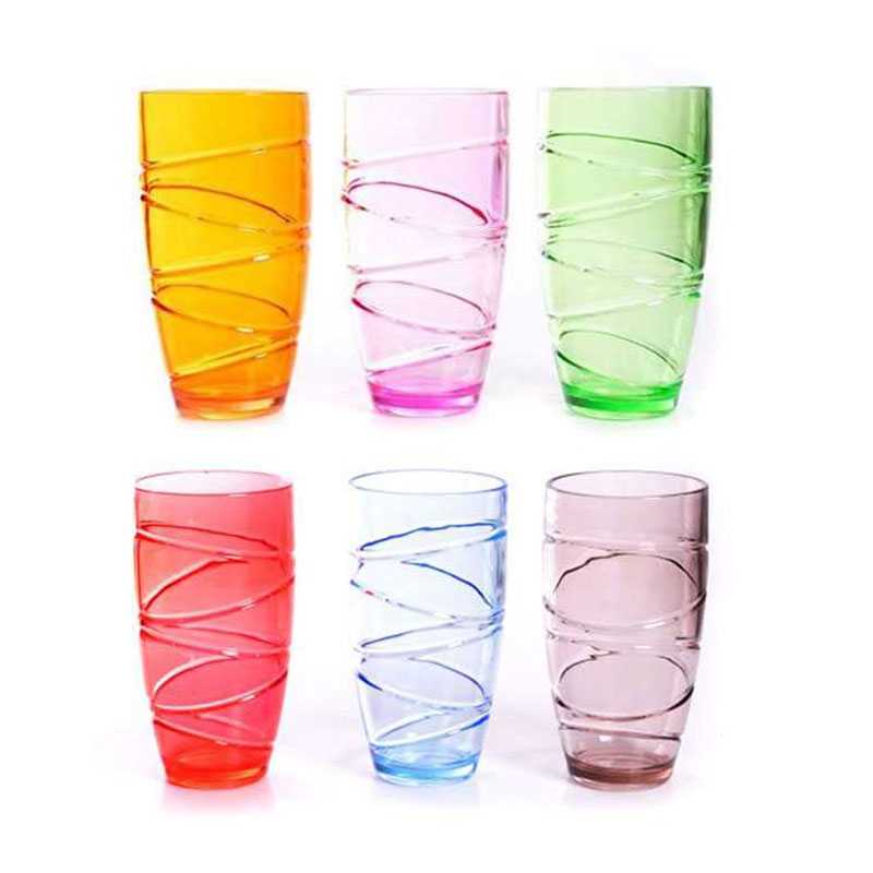 Coffret de 6 verres en polycarbonate 500 ml