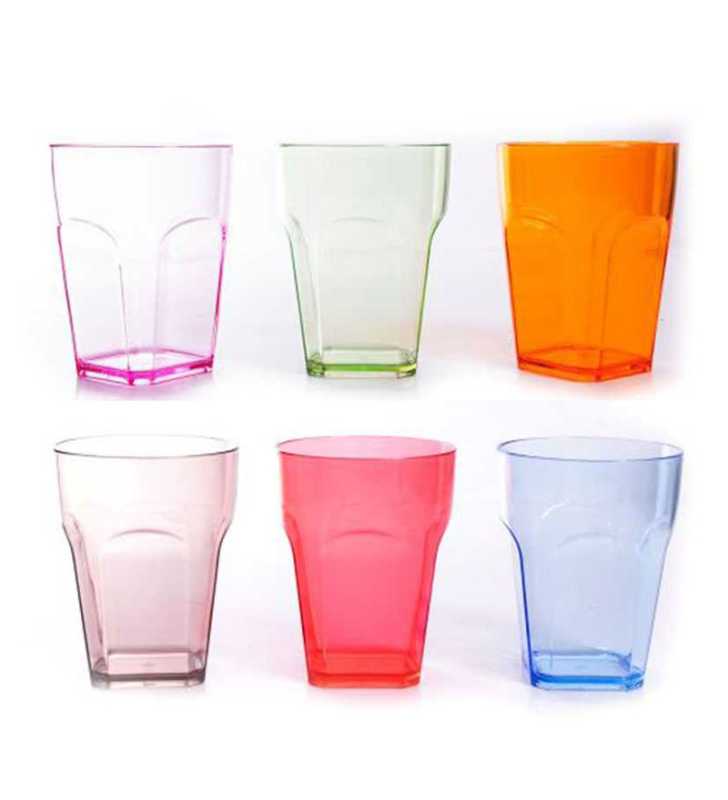 Coffret de 6 verres en polycarbonate 300 ml