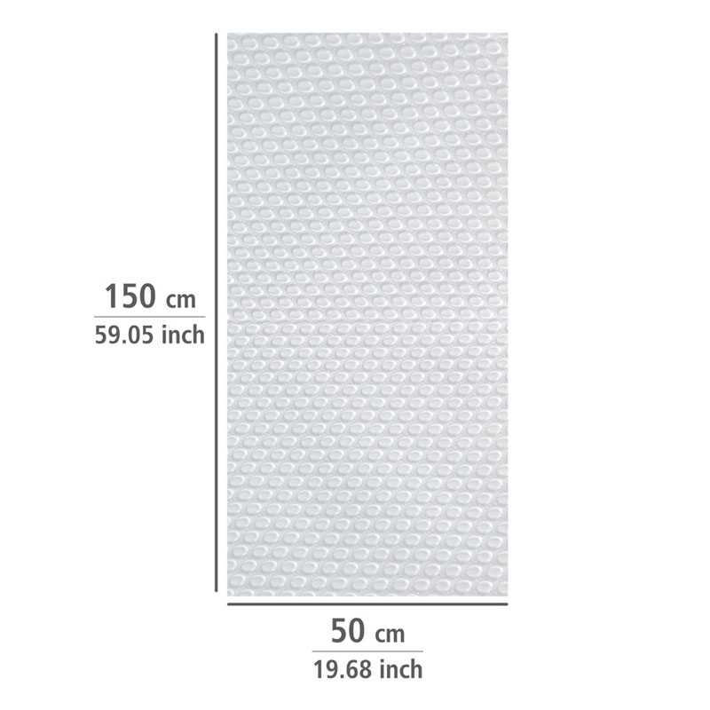 Tapis anti-dérapant 150x50cm blanc boucle - WENKO