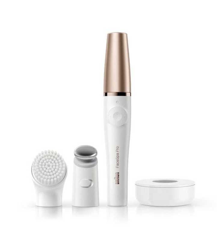 Facespa Pro 911 Épilateur Visage Blanc Bronze Avec 3 Accessoires BRAUN