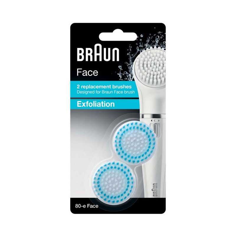 2 Brosses De Remplacement Exfoliation Pour BRAUN Face BRAUN