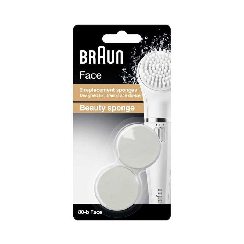 2 Brosses De Remplacement Beauty Sponge Pour BRAUN Face BRAUN