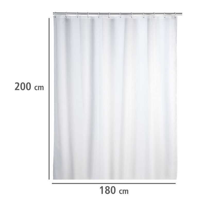 Rideau de douche 180x200 blanc anti mois - WENKO