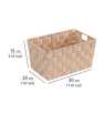 Corbeille SDB Adria S beige Plastique - 30x20x15 cm - WENKO