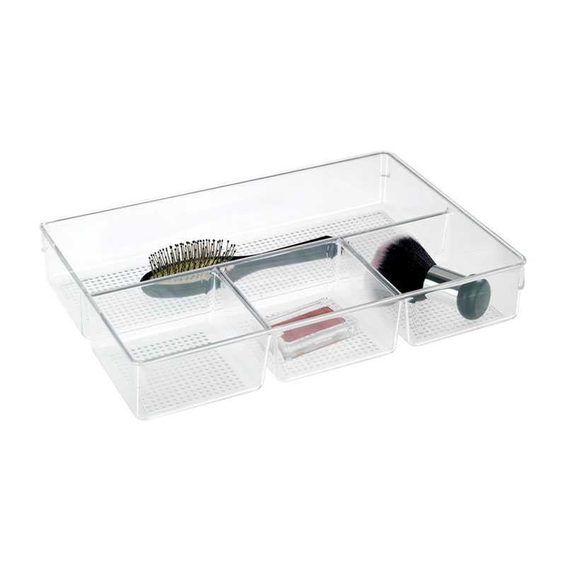 Organiseur maquillage 4 compartiments Transparent  - WENKO