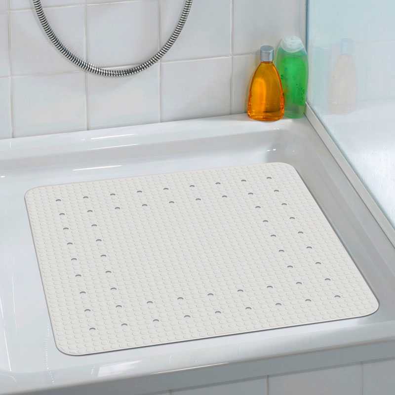 Tapis de douche Mirasol blanc 54x54 cm - WENKO