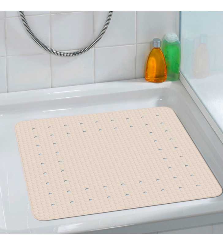 Tapis de douche Mirasol beige 54x54 cm - WENKO