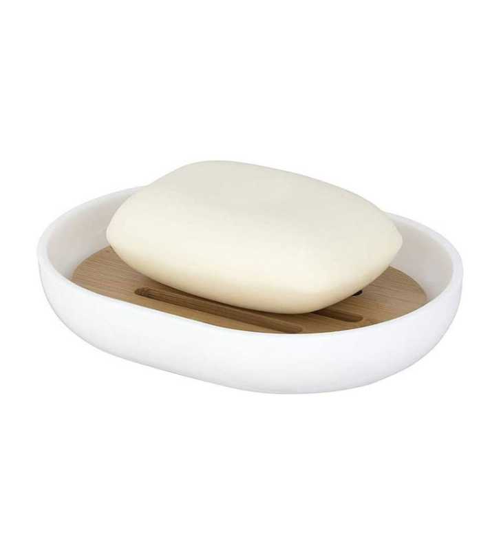 Porte savon Posa blanc-Plastique - WENKO