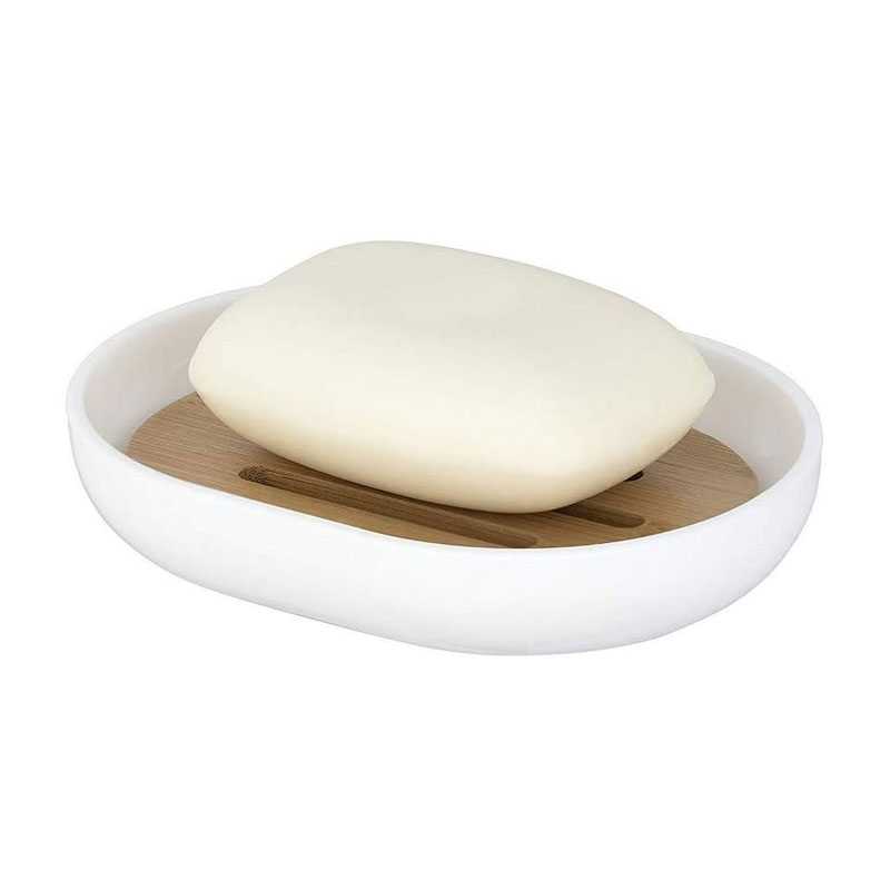 Porte savon Posa blanc-Plastique - WENKO