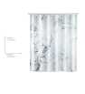 Rideau de douche 180x200 Onyx Polyester - WENKO