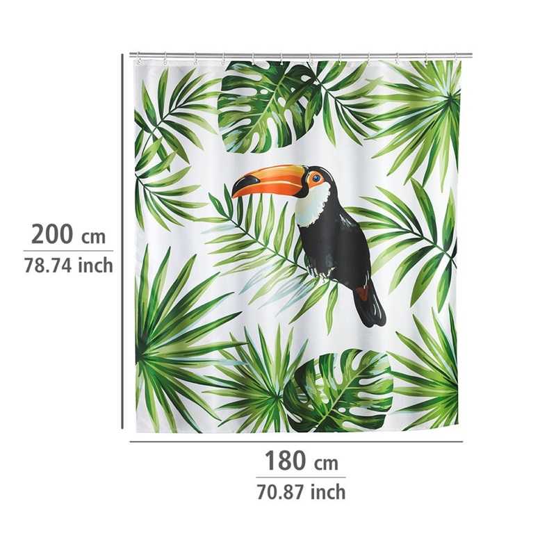 Rideau de douche 180x200 Tucan Polyester - WENKO