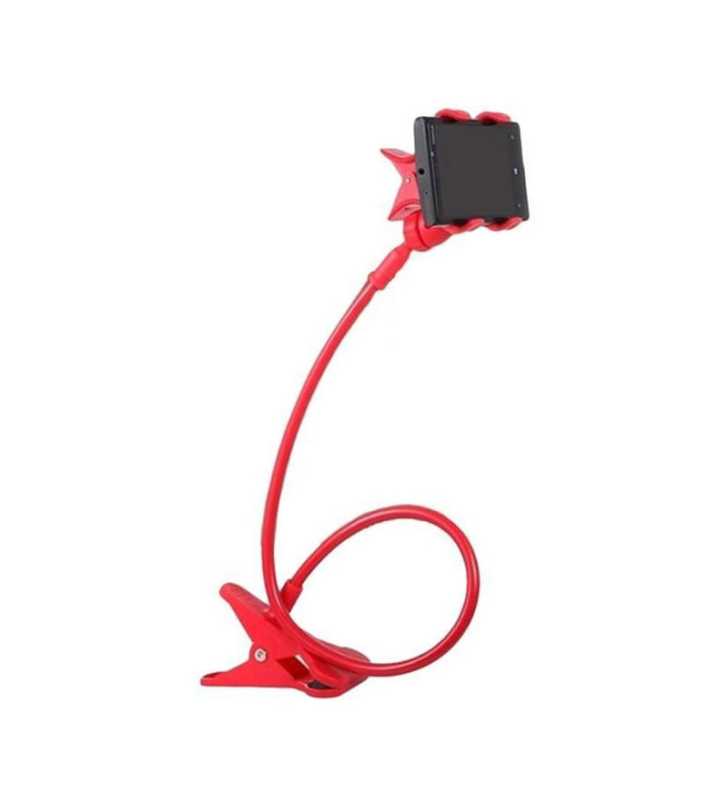 Support Universel Flexible Pour Smartphone Rotation À 360° Rouge