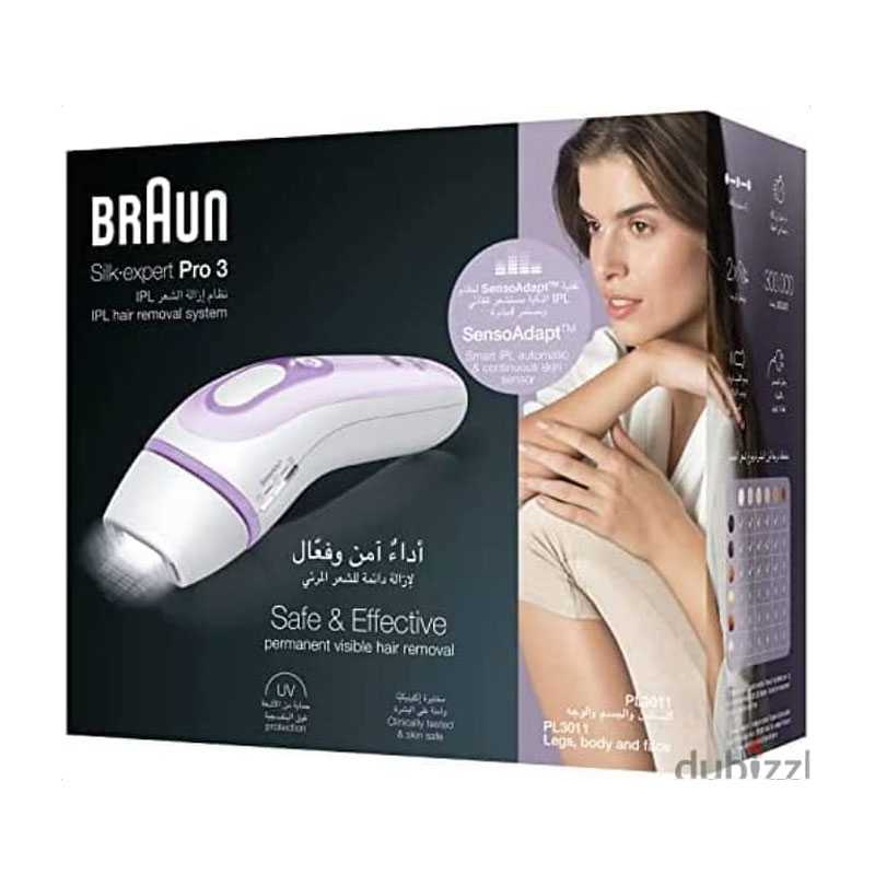 Épilateur PL3011 à Lumière Pulsée - Blanc & Violet BRAUN