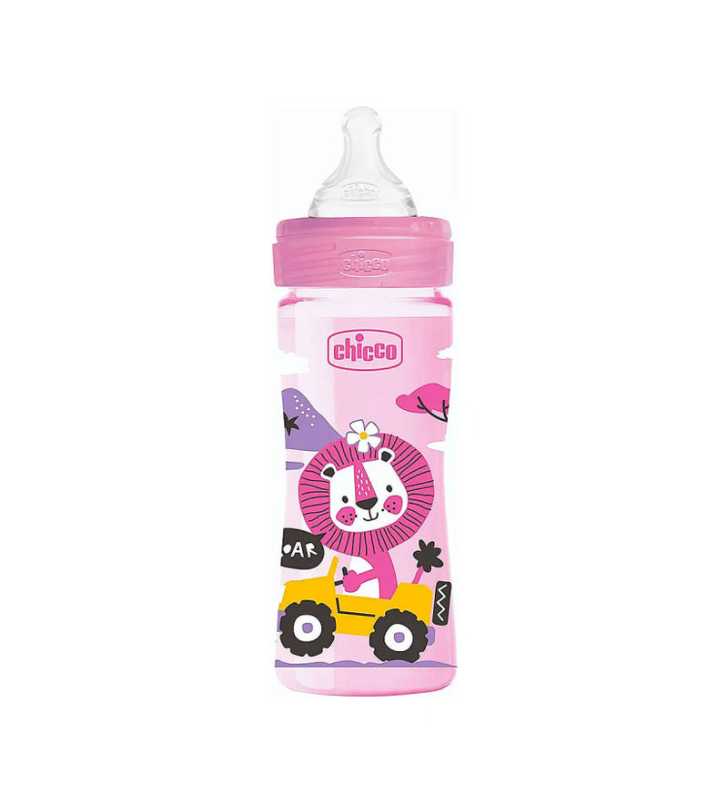 BIBERON 250ML GIRL CHICCO