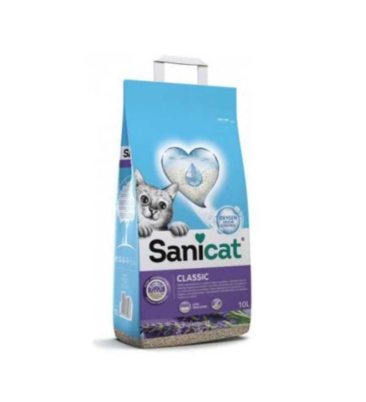 Litière SANICAT CLASSIC LAVANDE 10L