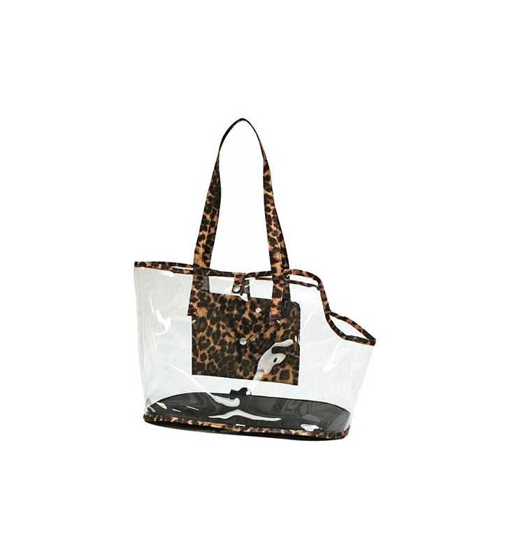 SAC INVISIBLE LEOPARD 41x21x31 cm CROCI