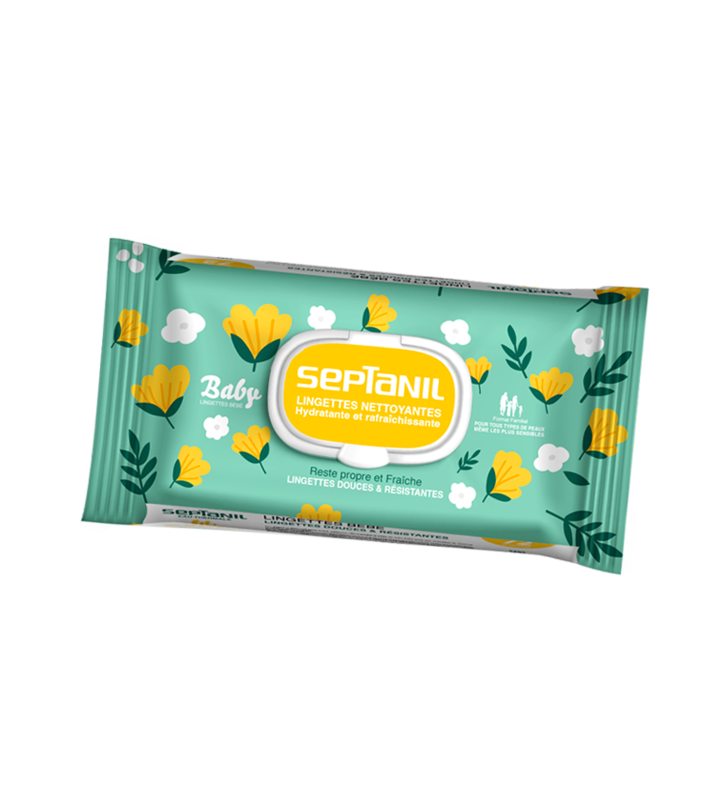 Lingettes NETTOYANTE BABY SEPTANIL 72PCS SEPTANIL