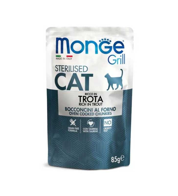 POCHON  KIPPY MONGE CAT STER TROUT 85GR