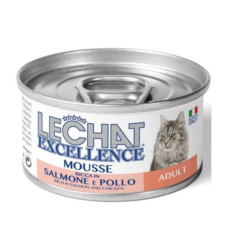 LECHAT EXCELLENCE MOUSSE ADULT SALM/POL 85G