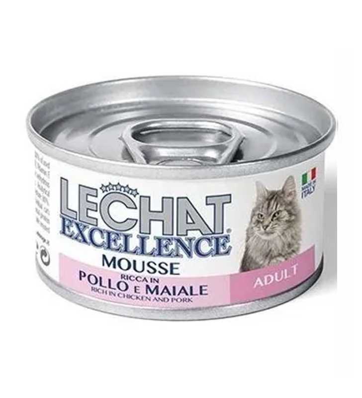 BOITE LECHAT EXCELLENCE MOUSSE ADU POUL/PR 85G