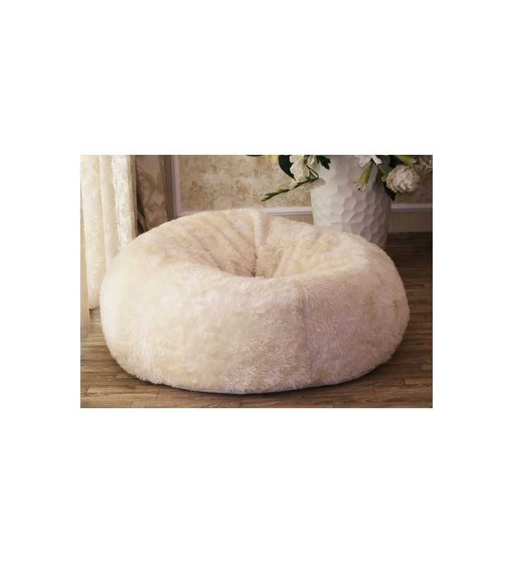 POUF TOUAREG FOURRURE COURT 100*70 cm