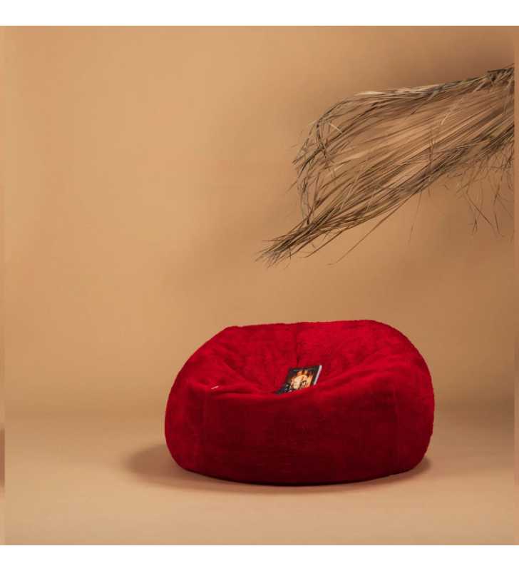 POUF TOUAREG FOURRURE COURT 100*70 cm