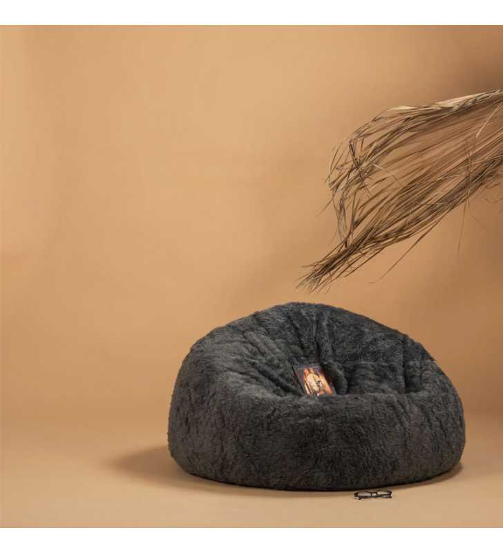 POUF TOUAREG FOURRURE COURT 100*70 cm