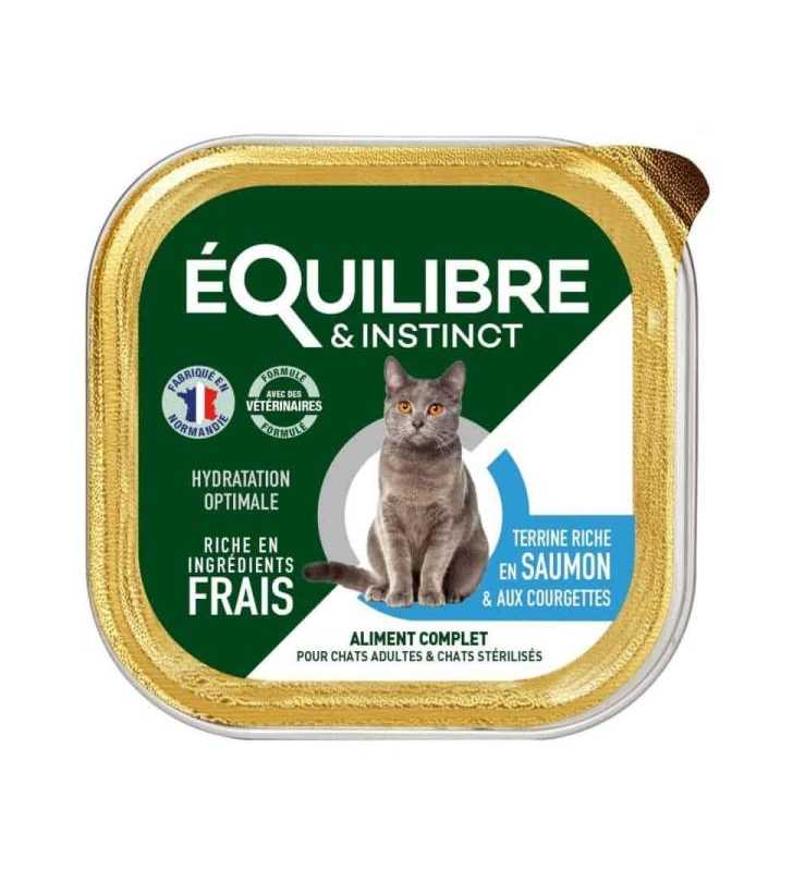 E&I BARQ SAUMON-COURGETTES CHAT STERIL BQ 85GR