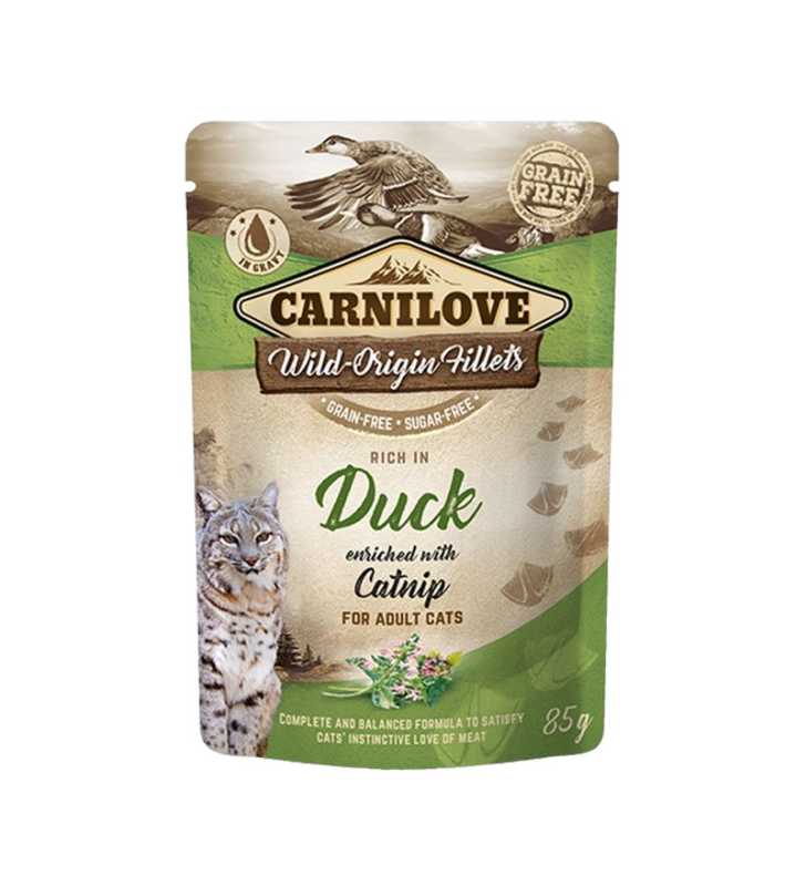 POCHON CARNILOVE CHAT DUCK 85GR