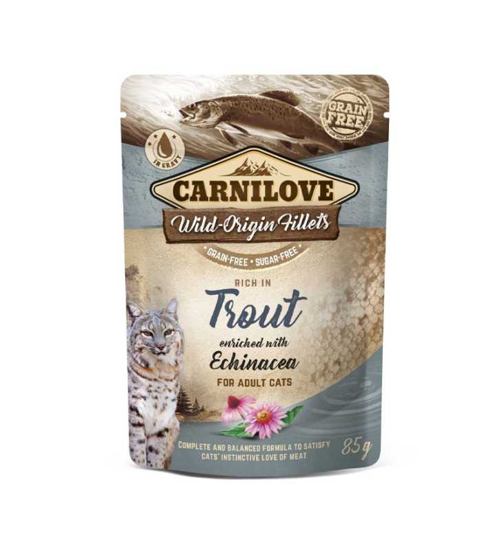 POCHON CARNILOVE CHAT TROUT  85GR