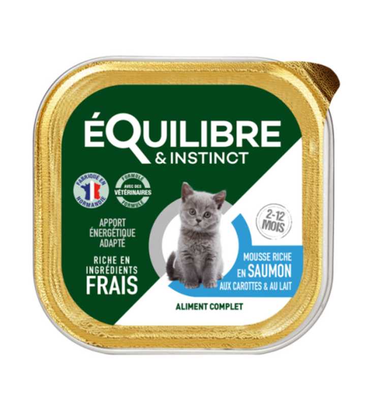 E&I MOUSSE CHATON SAUMON-CAROTTES-LAIT 85GR