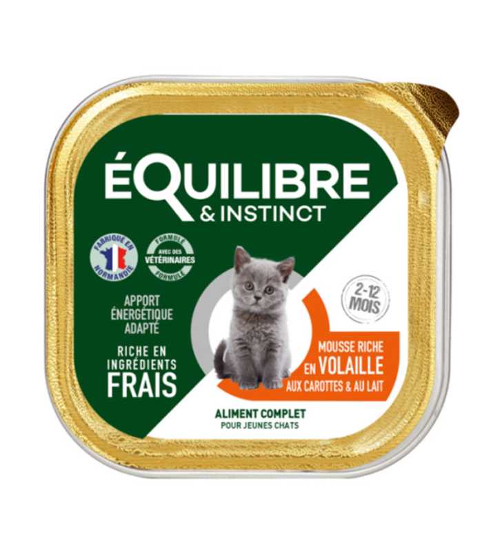 E&I MOUSSE CHATON VOLAILLE-CAROTTES-LAIT 85GR