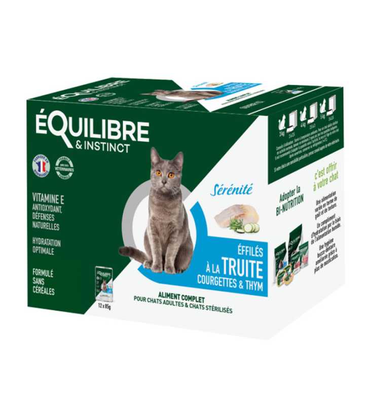 E&I EFFILÉS SÉRÉNITÉ TROUT COURGETTE &THYM 12X85G