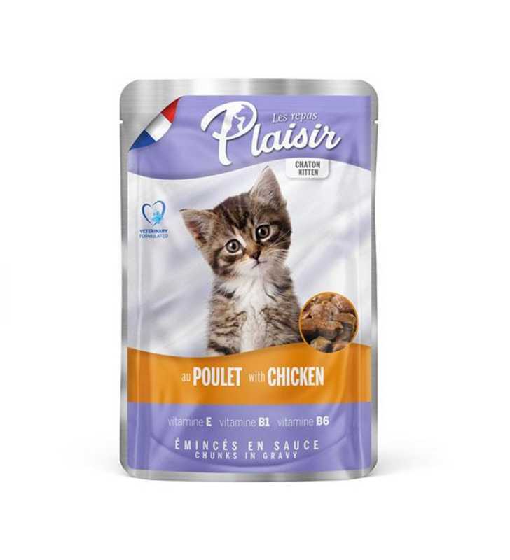 POCHON PLAISIR POULET KITTEN 100G