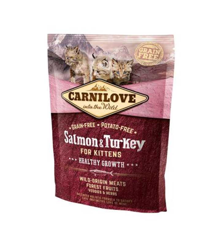 CARNILOVE CHATTON SAUMON & DINDE 400G