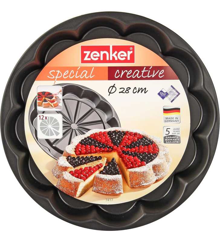 Moule à Tarte aux Fruits avec marquage de pièce 28 cm Zenker