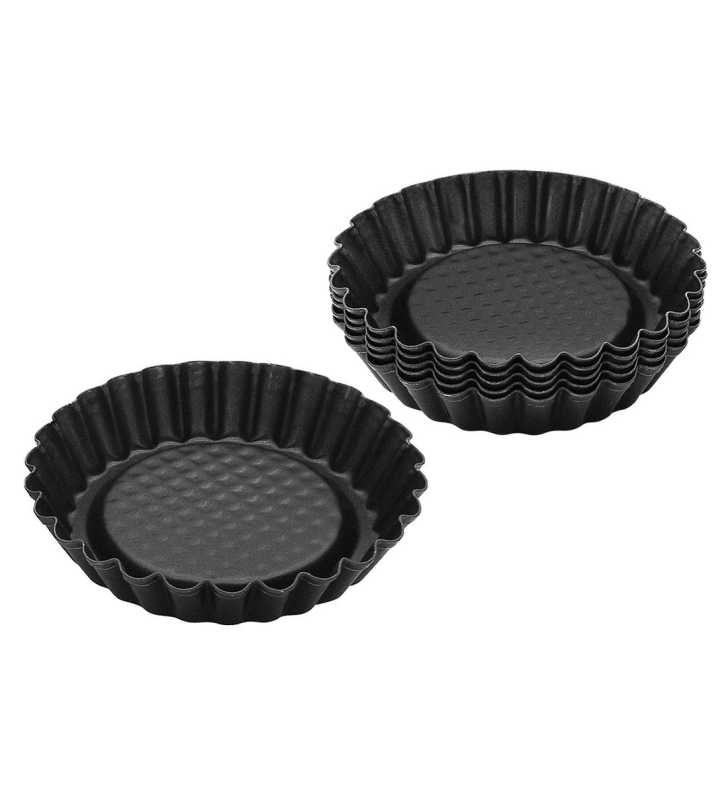 Lot de 6 moules à tartelettes 10 cm Zenker Noir