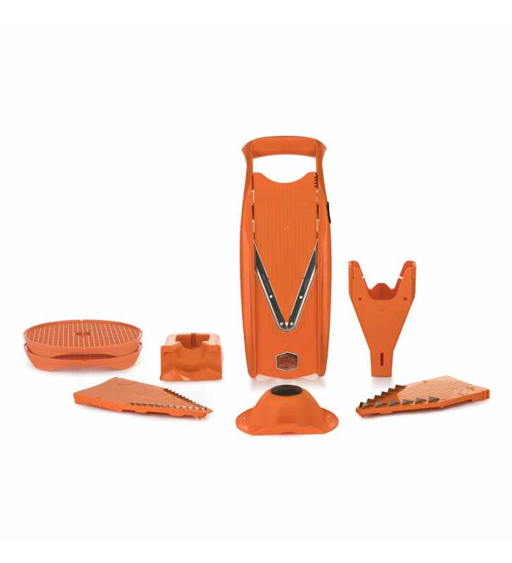 Mandoline V5 Powerline Starter Set Orange  + Bol Oval Börner et Lame 10 mm Gratuite !