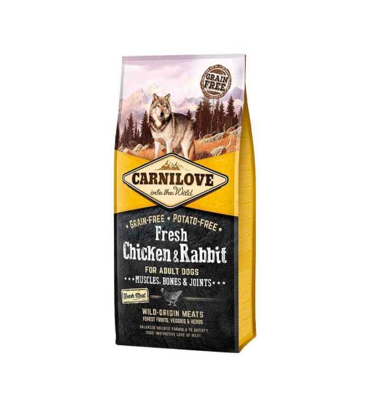 CARNILOVE FRESH CHIEN POULET/LAPIN 12KG