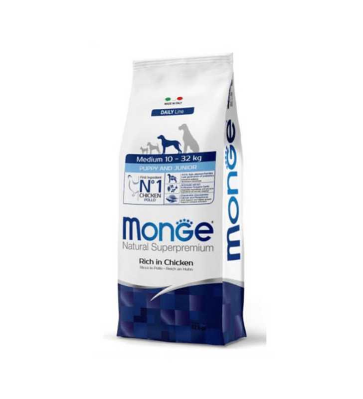 MONGE MEDIUM Puppy & Junior 12KG