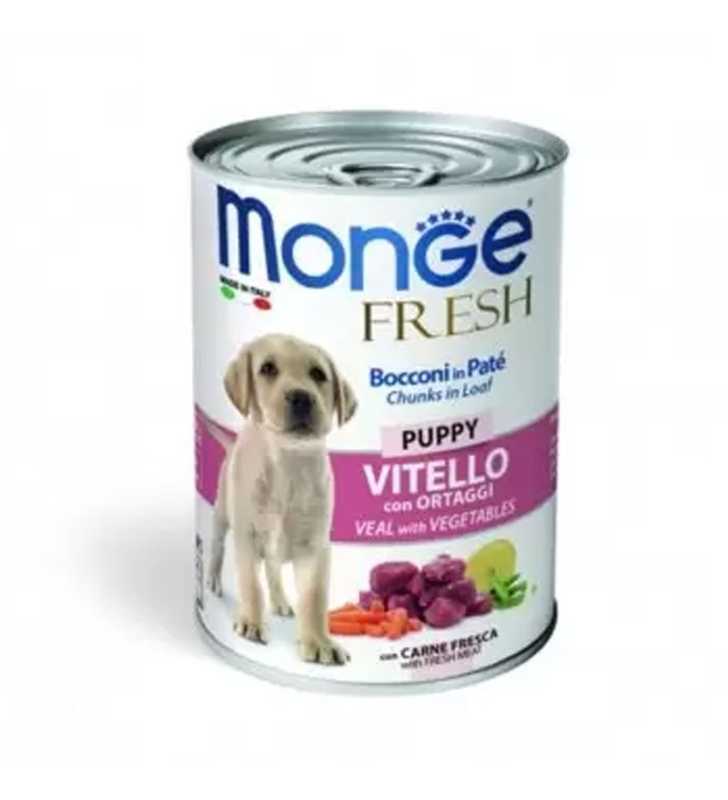 BOITE MONGE PUPPY Veau  400 GR