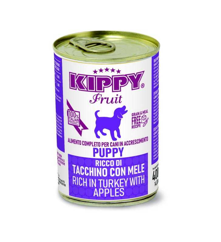 BOITE KIPPY  PUPPY DINDE & POMME 400GR